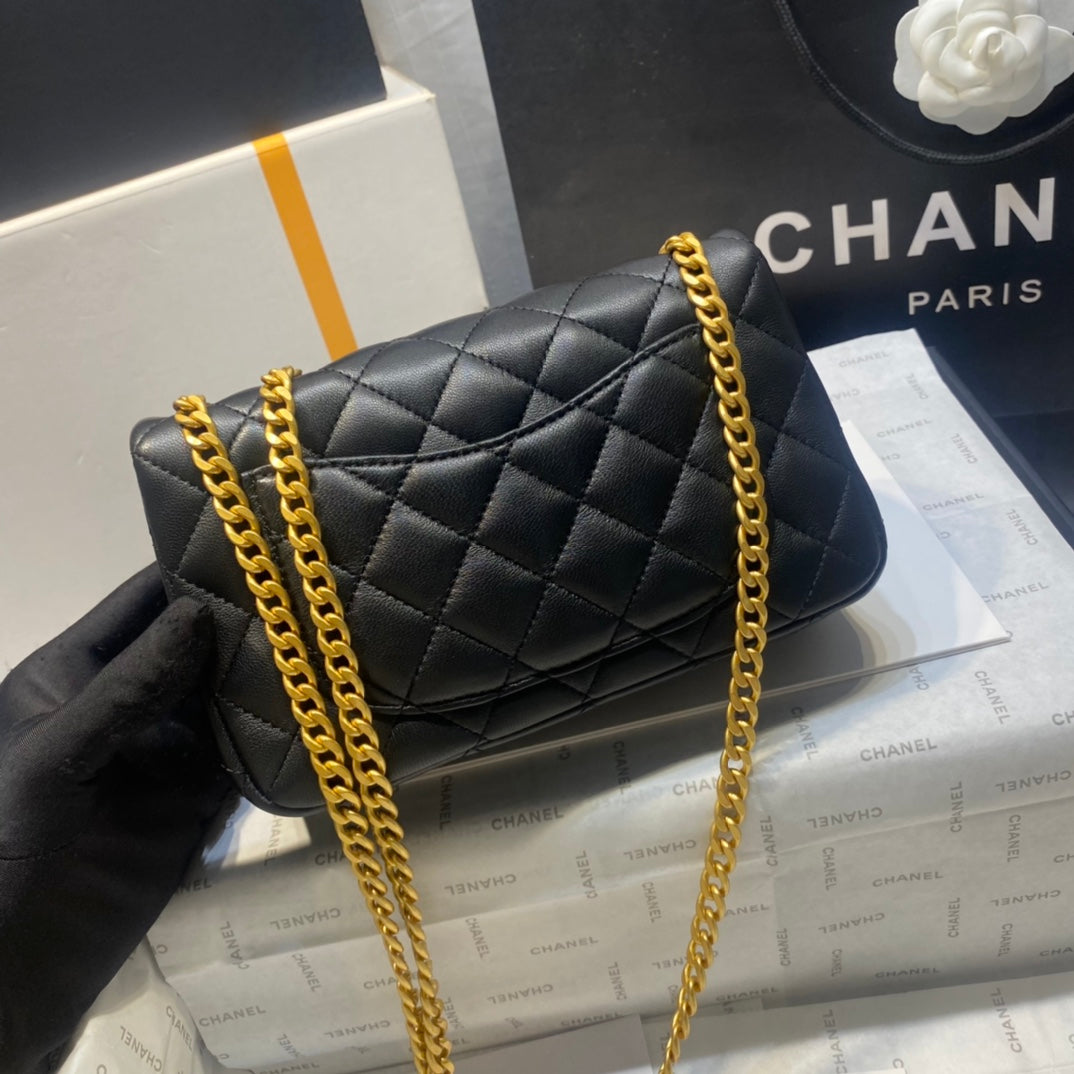 Chanel Flap Bag Gold Chain 20cm