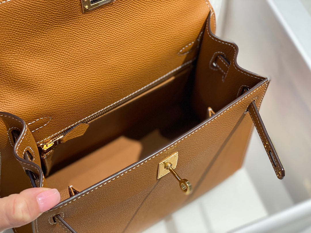 Hermès Epsom Kelly 25cm Hangbag