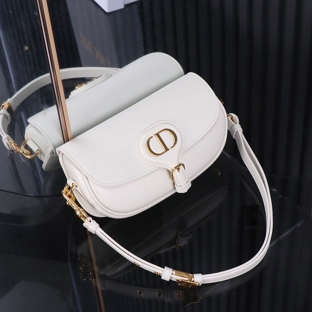 DIOR Bobby East-West Bag White 21x5x12cm