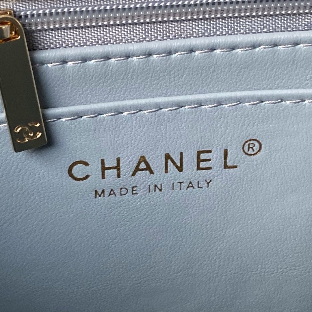 Chanel Mini Light Blue Flap Bag AS4712