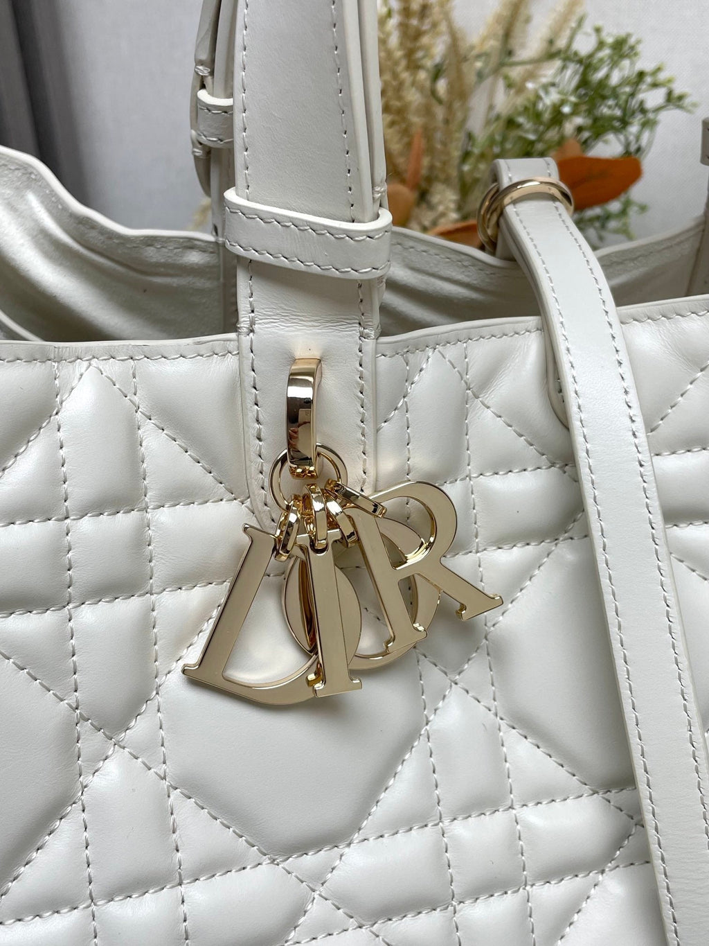 Dior Toujours Bag White 37x25x18.5cm