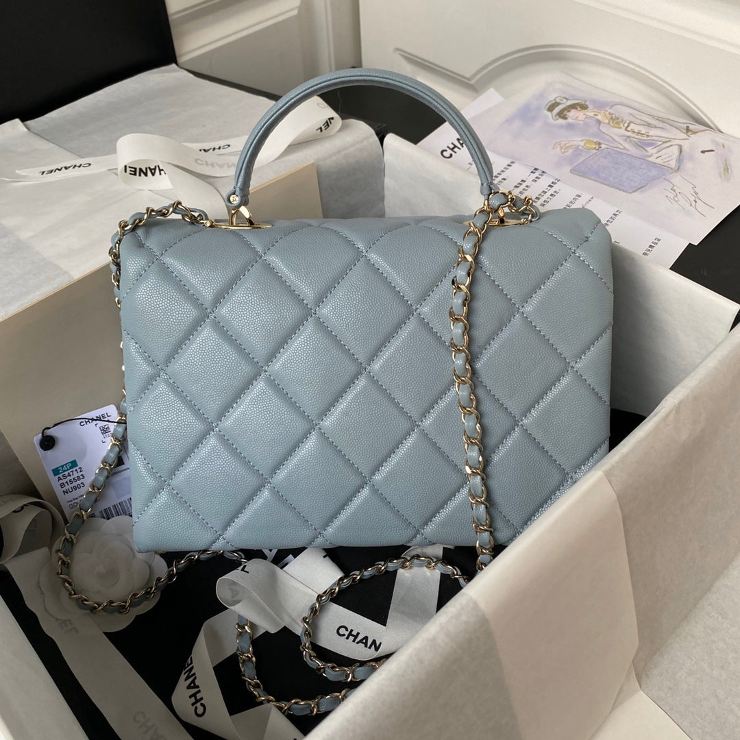 Chanel Mini Light Blue Flap Bag AS4712