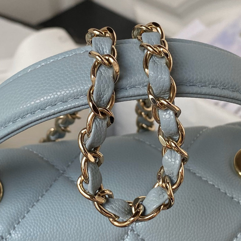 Chanel Mini Light Blue Flap Bag AS4712