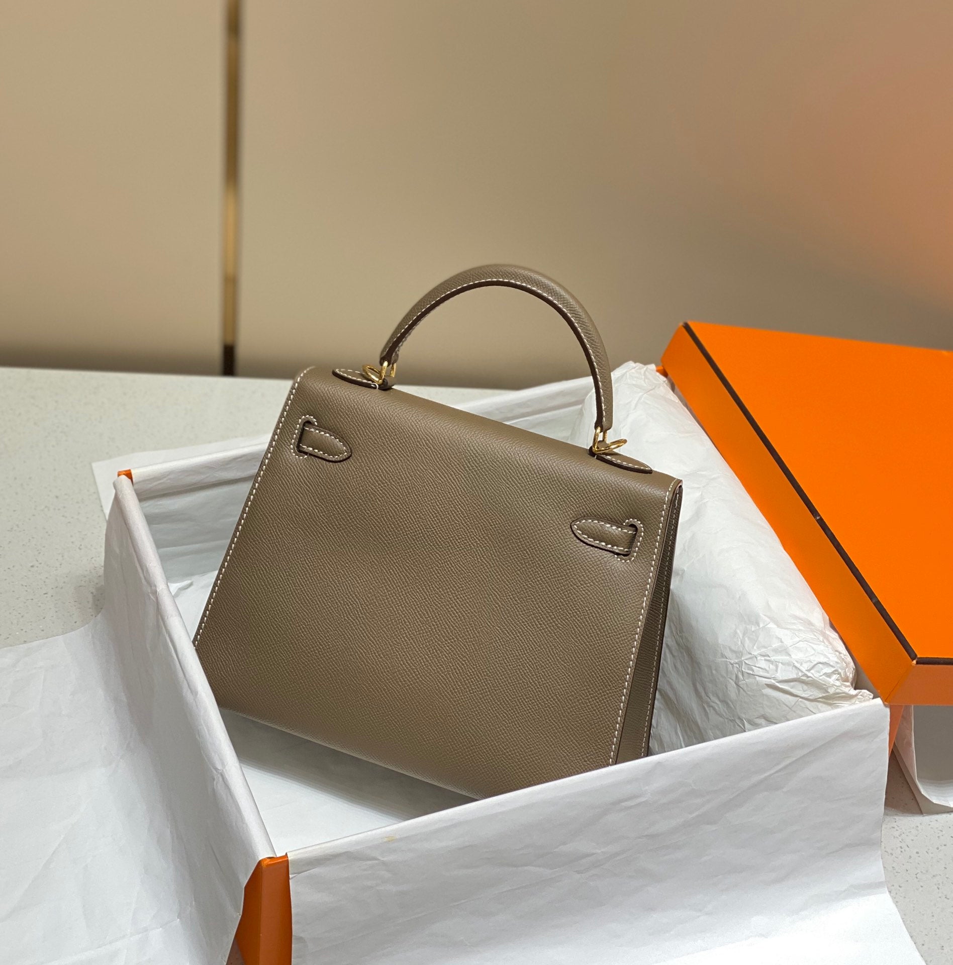 Hermès Epsom Kelly 25cm Hangbag