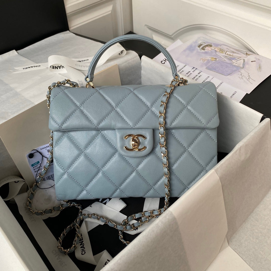 Chanel Mini Light Blue Flap Bag AS4712