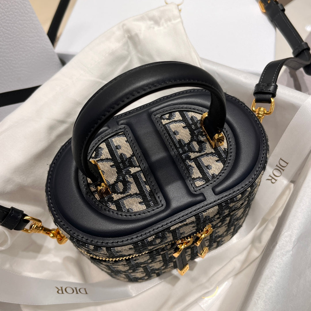 Dior Blue Dior Oblique Jacquard Bag 16x11x9.5cm