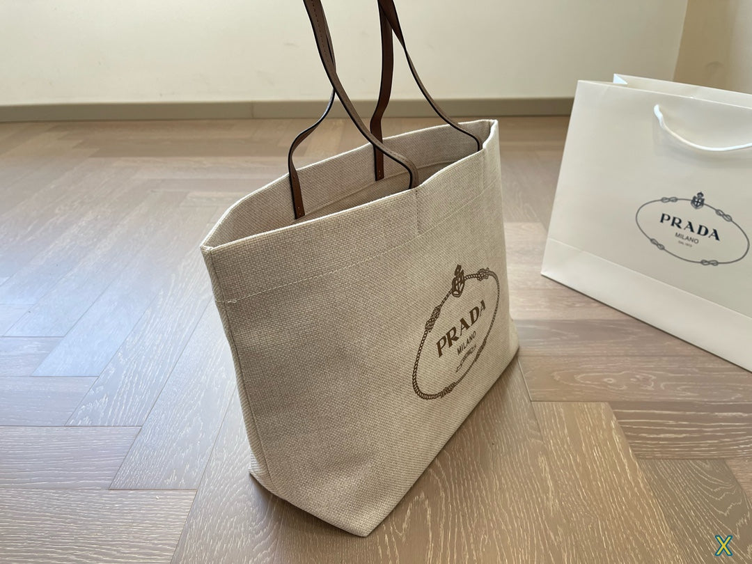 PRADA Tote Bag Canvas Bag