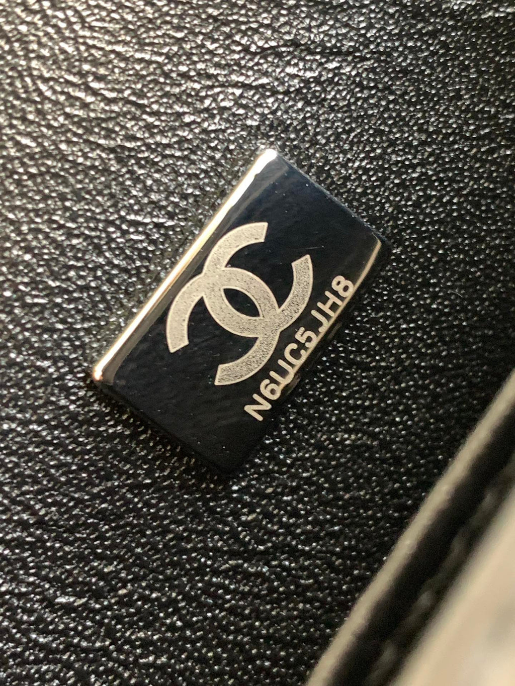 CHANEL Sequin Logo Small Flap Ruthenium Multicolor