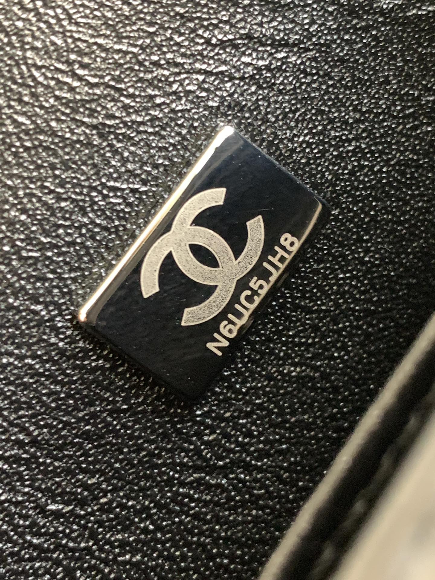 CHANEL Sequin Logo Small Flap Ruthenium Multicolor
