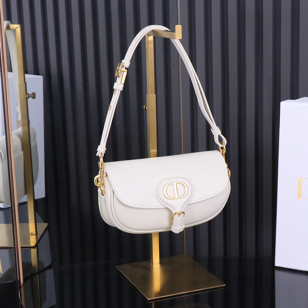 DIOR Bobby East-West Bag White 21x5x12cm
