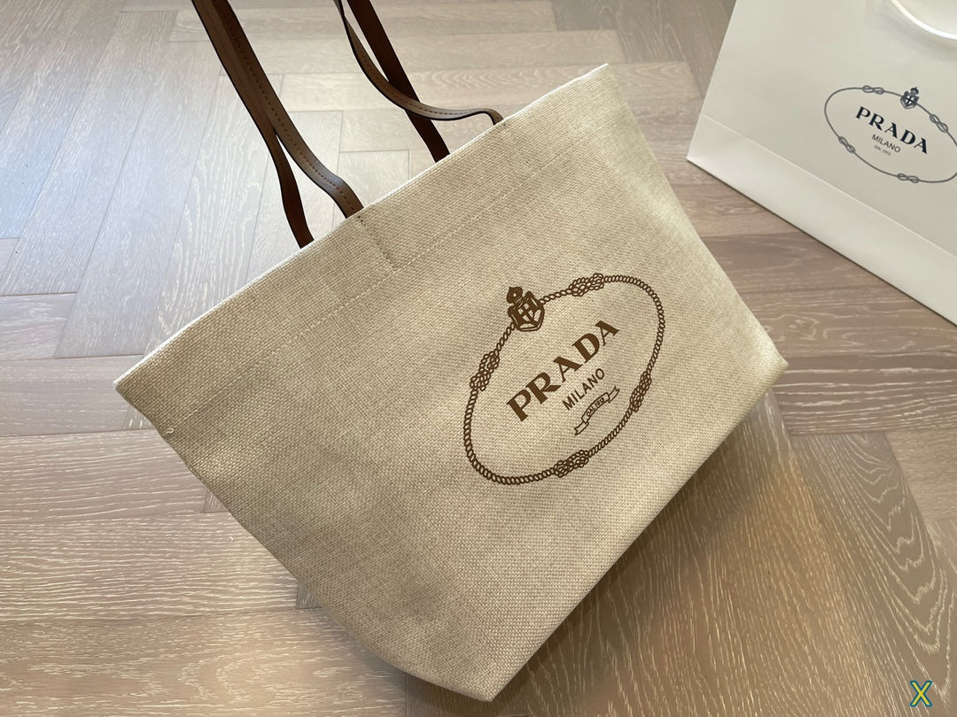 PRADA Tote Bag Canvas Bag