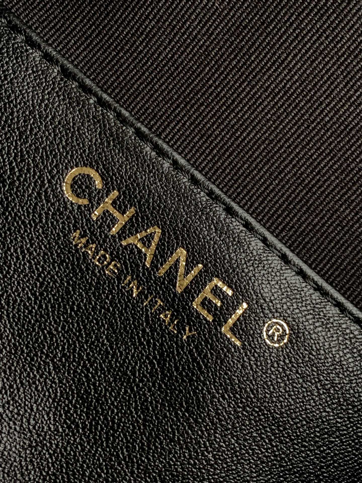 Chanel Duma Backpack Calfskin Gold CC Logo Medium Black Backpack