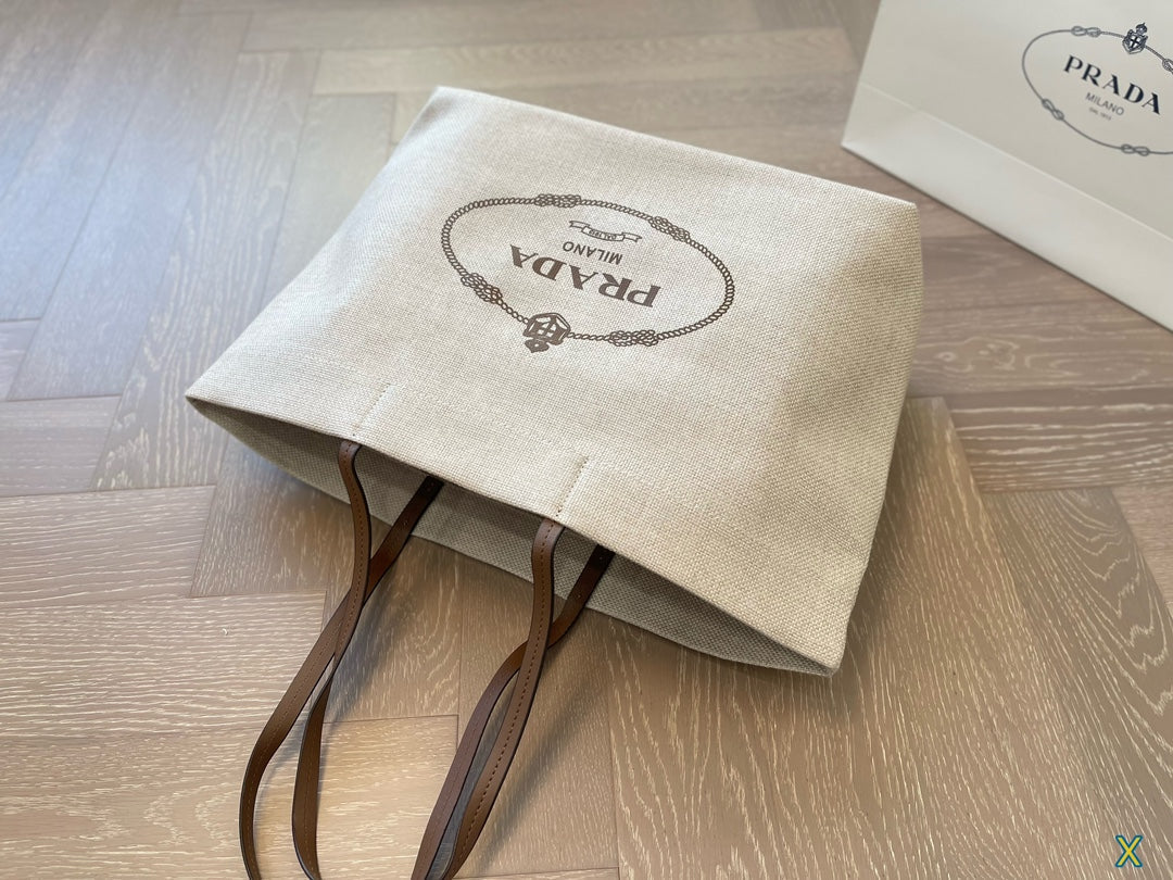 PRADA Tote Bag Canvas Bag
