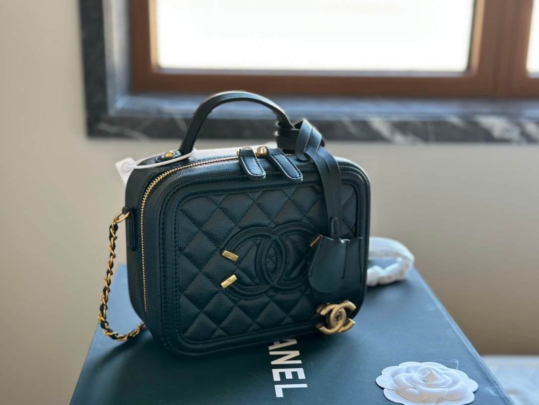 Chanel Filigree Vanity  Bag