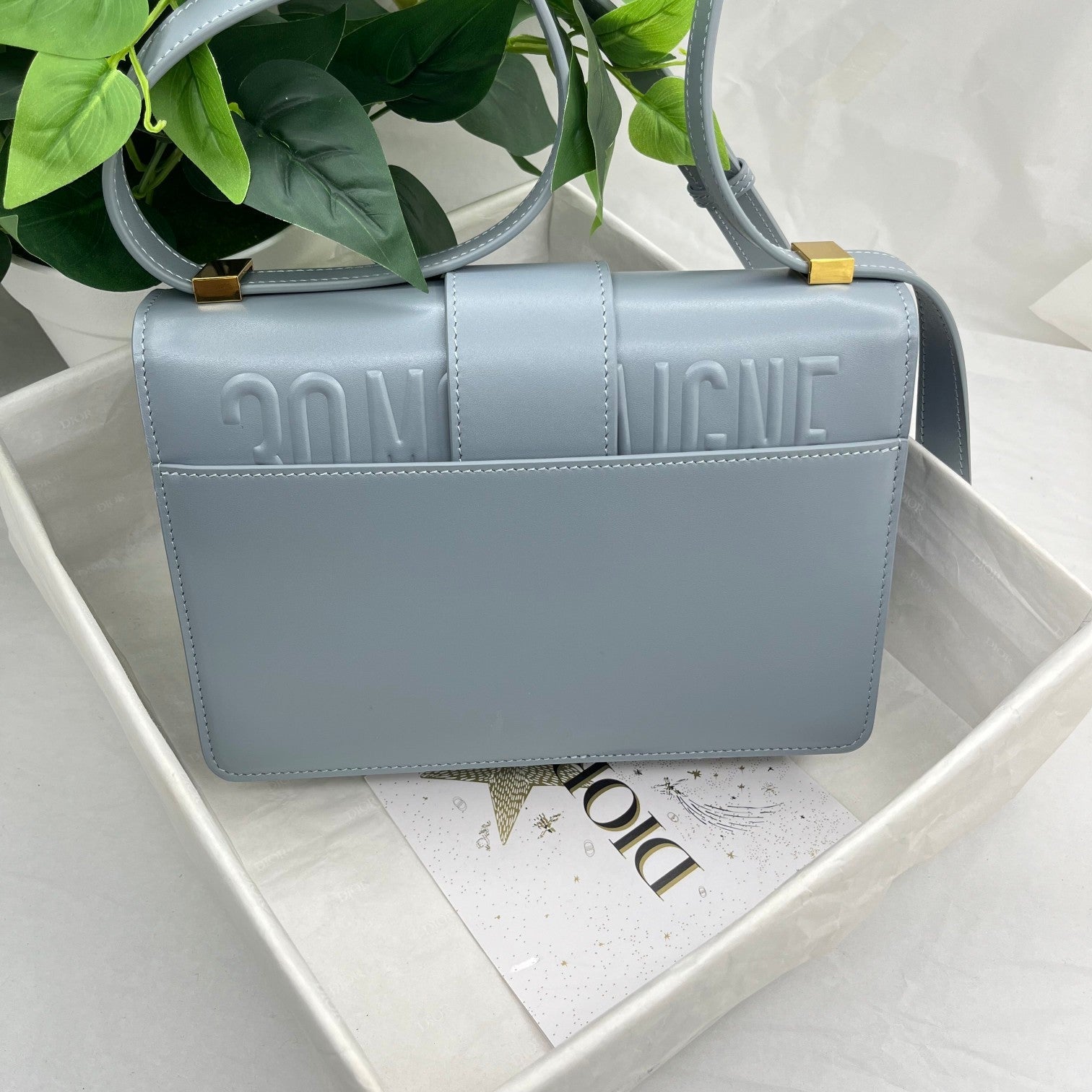 Dior 30 Montaigne CD Shoulderbag Blue, 24 x 17 x 8cm