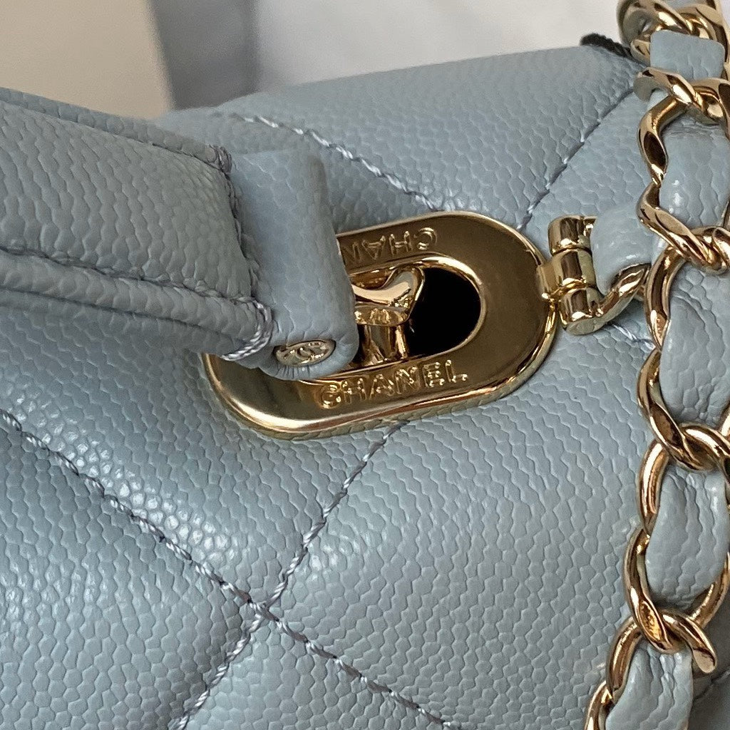 Chanel Mini Light Blue Flap Bag AS4712