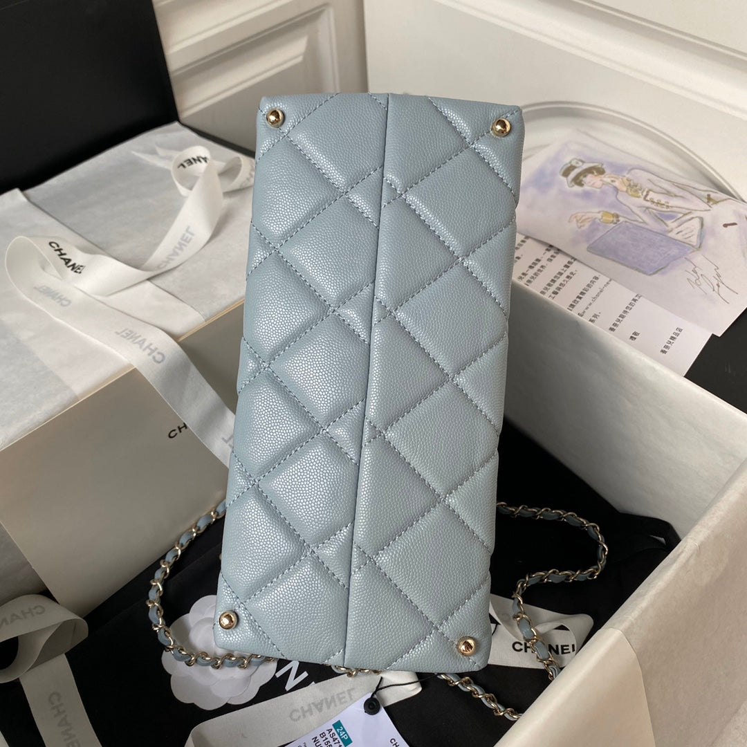 Chanel Mini Light Blue Flap Bag AS4712